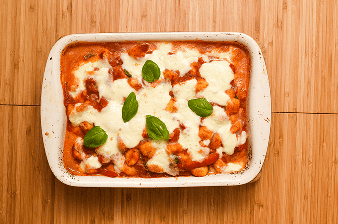 Chorizo & Mozzarella Gnocchi Bake Recipe