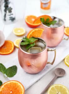 Orange Moscow Mule Mocktail