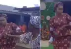 Bride blows hot at guest who used the money to wipe her face, rejects the money (Video)