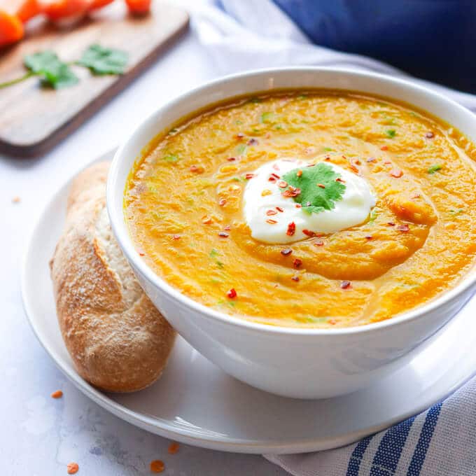 Spiced carrot & lentil soup — citiMuzik