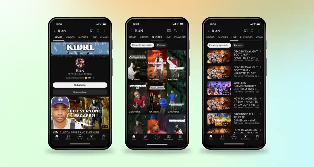 The update also means that Shorts content and Live streams will no longer be found in the main Videos tab on the channel page — something that could appeal to longtime YouTube viewers who haven’t appreciated the infiltration of YouTube’s short-form content into their favorite channel’s video feed in recent months. However, for those who do like watching Shorts, the redesign gives YouTube a way to direct them to more short-form videos. Now, when users are watching Shorts videos in the Shorts feed in the main YouTube app, then navigate to the creator’s channel, they’ll be sent directly into this new Shorts tab to watch even more Shorts content. This could help YouTube boost its views for Shorts as those users will no longer be immediately lost to the creator’s long-form content, as before. Initial feedback from users on Twitter responding to YouTube’s post about the changes has been positive, as users are expressing their appreciation for giving each type of content its own separate category.