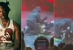 Singer Rema collapses during concert in UK (Video)