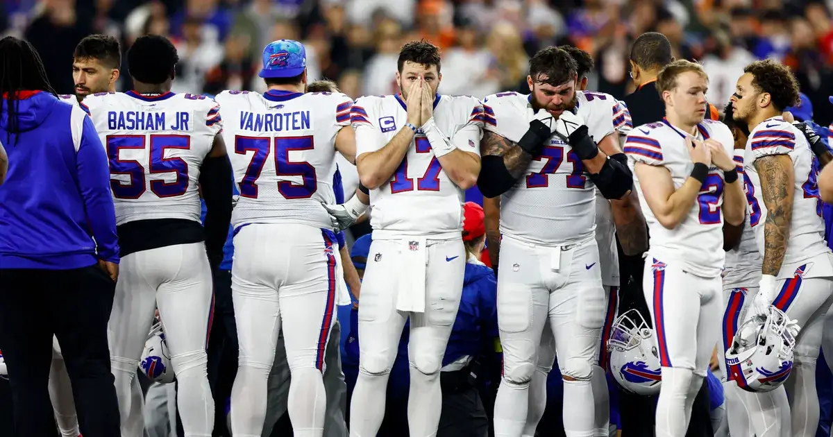 Watch Bills vs. Bengals Game suspended with Damar Hamlin in 'critical condition' from cardiac