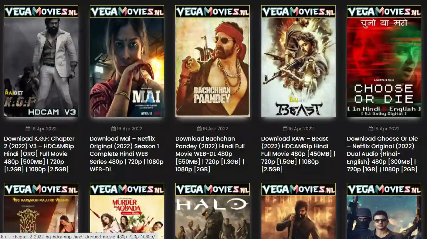 Vega Movies 2023 Hindi Movies Download 300MB 4K HD 1080p 720p 480p Free —  citiMuzik