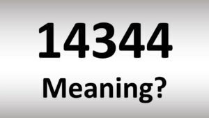 14344 Meaning - Mystery Behind 14344 Code Language