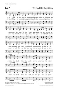 Fanny J. Crosby - To God Be the Glory LYRICS