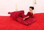 Liza Koshy Takes Falls on Oscars Red Carpet in Towering 8-Inch Heels