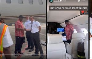 Davido's Billionaire Father Adedeji Adeleke Lands in Lagos for Wedding